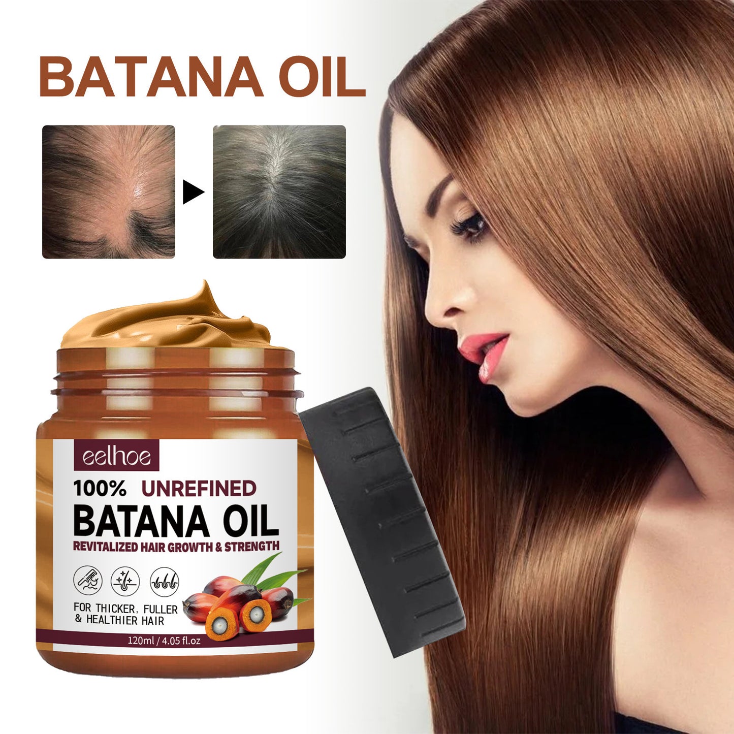 Pure Batana Oil — Hair Mask Anti Hair Loss Treatment
