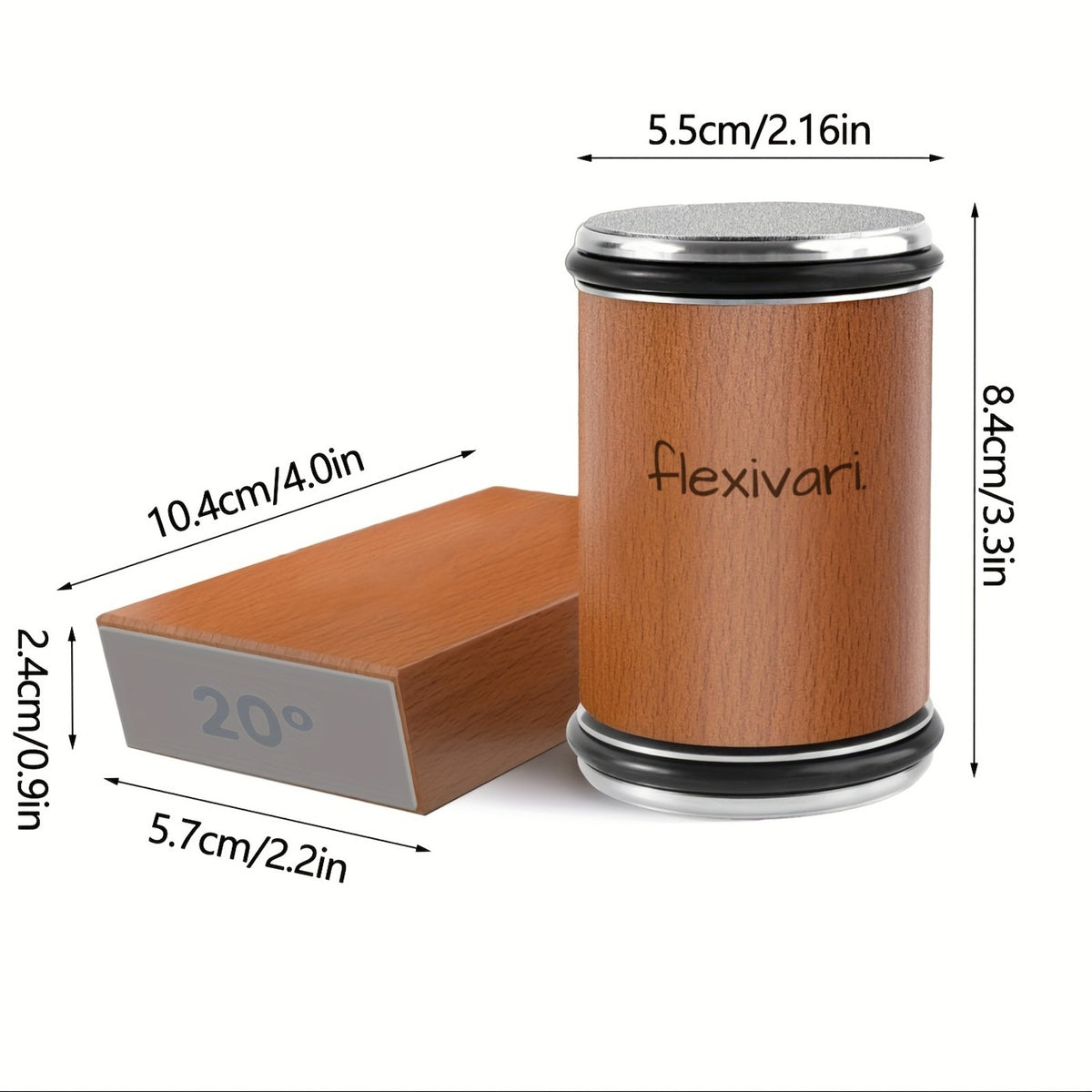 Sharpener and block dimensions